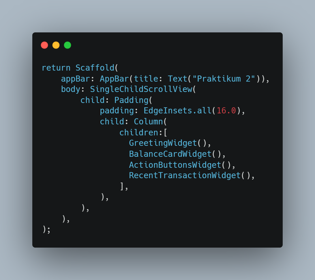 Integrasi Dashboard (Scrollable)