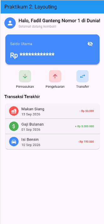Mockup Dashboard bagian bawah